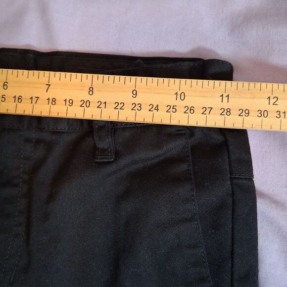 Volcom Boys Youth Pants Black Flat Front Casual Chino Size 7 Adjustable Waist - Picture 3 of 6